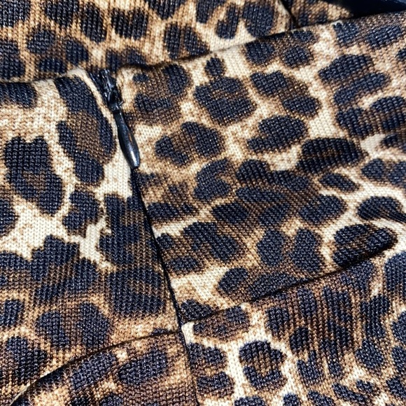Carmen Marc Valvo leopard print bodycon dress size xsmall - Picture 7 of 9